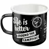 Emaliowany Kubek Life Is Better 43221
