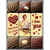 Magnesy (9szt) I Love You Chocolat 83047