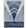 Plakat 30x40 Citroen 2CV Logo Blue 23308