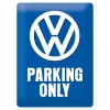 Tablica szyld VOLKSWAGEN PARKING ONLY blacha 30x40