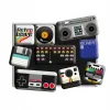 Magnesy (9szt) Retro Wave Media 83070