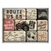 Magnesy (9szt) Route 66 Bike Map 83117
