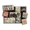 Magnesy (9szt) Route 66 Bike Map 83117