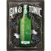 Tablica szyld GIN & TONIC drink bar 30x40 stal