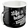 Emaliowany Kubek Life Is Better 43221