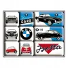 Magnesy (9szt) BMW - Vintage Cars 83078