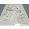 Plakat 20x30 Vespa-Parts Sketc 22312