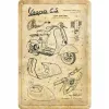 Plakat 20x30 Vespa-Parts Sketc 22312