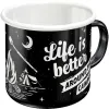 Emaliowany Kubek Life Is Better 43221