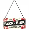 Zawieszka Becks-Label Served Here 28033