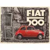 Plakat 30x40 Fiat 500 Red Car 23295