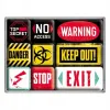 Magnesy (9szt) Warning 83094