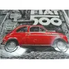 Plakat 30x40 Fiat 500 Red Car 23295