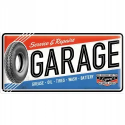 Plakat 25 x 50cm Garage 27004
