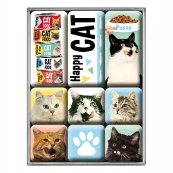 Magnesy (9szt) Happy Cats 83093
