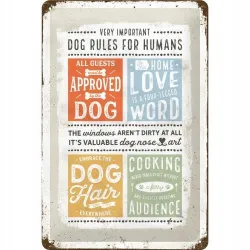 Plakat 20x30 PfotenSchild Dog Rule 22289