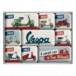 Magnesy (9szt) Vespa Model Chart 83110