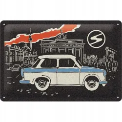 Plakat 20x30 Trabant Berlin Black 22330