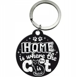 Brelok do kluczy Home is Where Cat 48042