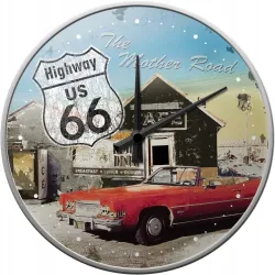Zegar Ścienny Highway 66 The Mothe 51033