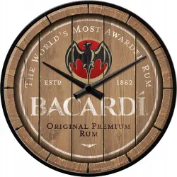 Zegar ścienny Bacardi Wood Barrel 51201