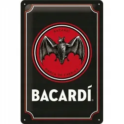Plakat 20x30 Bacardi - Logo Black 22319