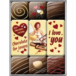 Magnesy (9szt) I Love You Chocolat 83047