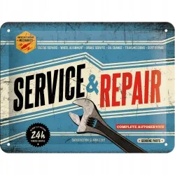 Tablica szyld SERVICE & REPAIR metal 15x20