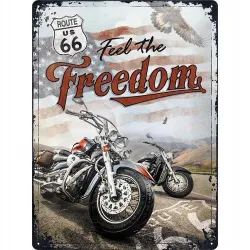 Tablica szyld ROUTE 66 USA prezent blacha 30x40