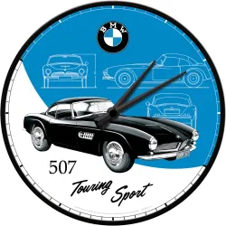 Zegar BMW 507 dla fana ścienny prezent metal+szkło