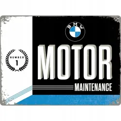 Tablica szyld BMW MOTOR blaszany plakat 30x40