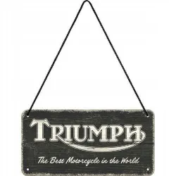 Zawieszka Triumph Logo Black Wood 28052