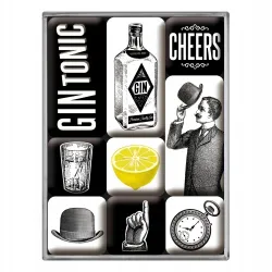 Magnesy (9szt) Gin Tonic 83105