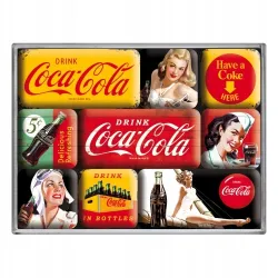 Magnesy (9szt) Coca-Cola - Yellow 83072