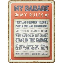 Plakat 15x20 My Garage, My Rules 26301