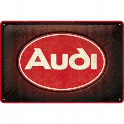 Plakat 20x30 Audi Logo Red Shine 22326