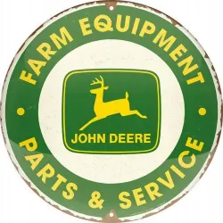 Plakat okrągły 35cm John Deere 25104