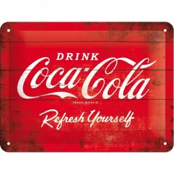 Plakat 15 x 20cm Coca-Cola - Logo 26173