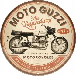 Plakat okrągły 35cm Moto Guzzi The 25111