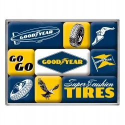 Magnesy (9szt) Goodyear - Logos 83101