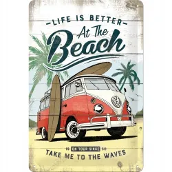 Plakat 20x30 VW Bulli - Beach 22277