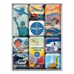 Magnesy (9szt) Pan Am Travel World 83127