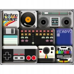 Magnesy (9szt) Retro Wave Media 83070