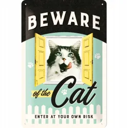 Plakat 20x30 Beware of the Cat 22281
