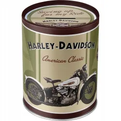 Skarbonka HARLEY-DAVIDSON metalowa puszka prezent