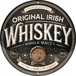 Plakat okrągły 35cm Orginal Irish 25115