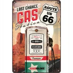 Plakat 20x30cm Route 66 Gas Stat 22215