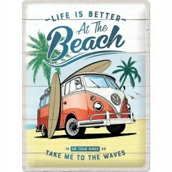 Plakat 30 x40cm VW Bulli-Beach-Spe 63441