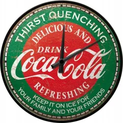 Zegar ścienny Coca-Cola Green 51215
