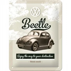Plakat 15 x 20cm VW Retro Beetle 26129